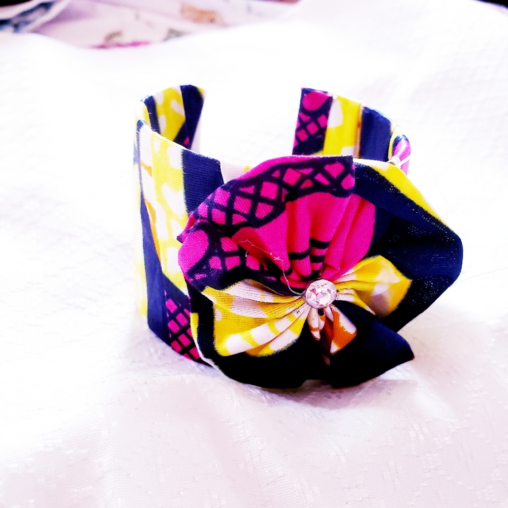Beautiful Ankara fabric bracelet